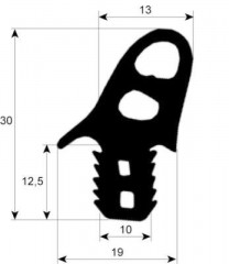 Уплотнитель дверной профиль 2706