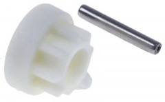 Муфта соединительная Д1 ø 15мм Д2 ø 19мм Д 12мм с натяжным штифтом для блендера зубчики 8