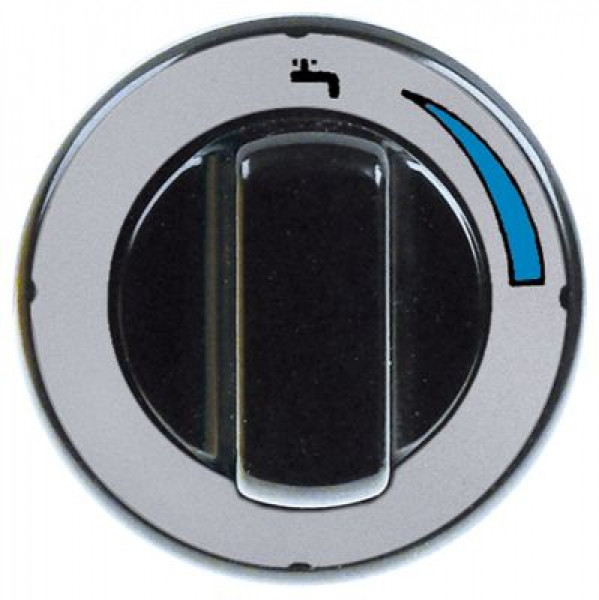 Рукоятка регулировочная - холодн. присоединение - ø 70мм чёрн./серебрист.