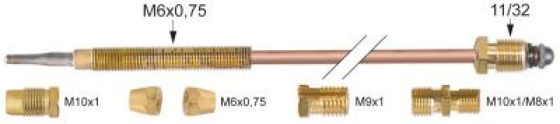 Набор для термоэлемента Д 900мм из 6ти частей