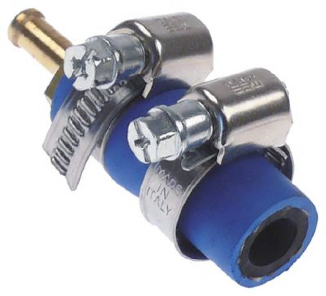 Сопло впрыскивающее латунь Д1 ø 6мм Д2 ø 105мм Д 35мм ø отверстия 5мм ширина зева ключа 14