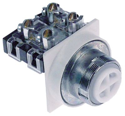 Выключатель нажимной кнопочный без панели 1NO/1NC 2-полярн. монтажные размеры ø30 мм