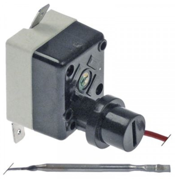 Термостат защитный темп. выкл. 210°C 1-полярн. 16А ø датчик 3мм Д датчик 130мм