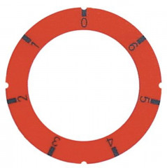 Маркировка регулировочной ручки регулятор энергии 1-6 -°C внутр.ø 455мм красн.