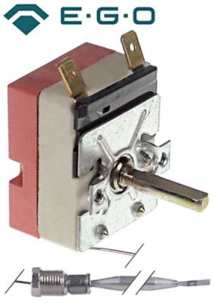 Термостат темп. макс. 175°C 1-полярн. 1NO 16А ø датчик 6мм Д датчик 98мм