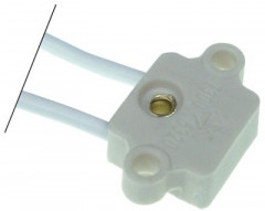 Патрон для лампы цоколь G4 длина провода 150мм Д 20мм с креплением с 2-мя отверстиями