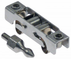 Замок-защелка В 20мм Д 60мм Ш 19мм толщина материала  12мм шаг крепления 505мм