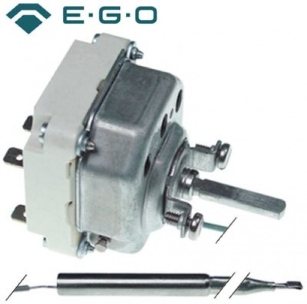 Термостат темп. макс. 195°C 3-полярн. 3NO 16А ø датчик 6мм Д датчик 118мм