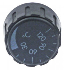 Рукоятка регулировочная термостат темп. макс. 120°C 0-120°C ø 36мм ø ось 6x4,6мм