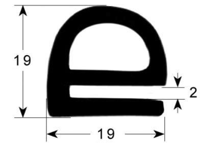 Уплотнитель дверной профиль 2210 Кол-во в уп-вке товар, продаваемый по метрам