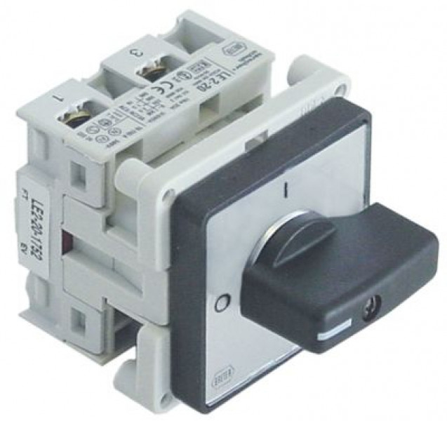 Выключатель поворотный 16А ø ось 7x8мм длина оси 20мм присоединение винтовой зажим 690В