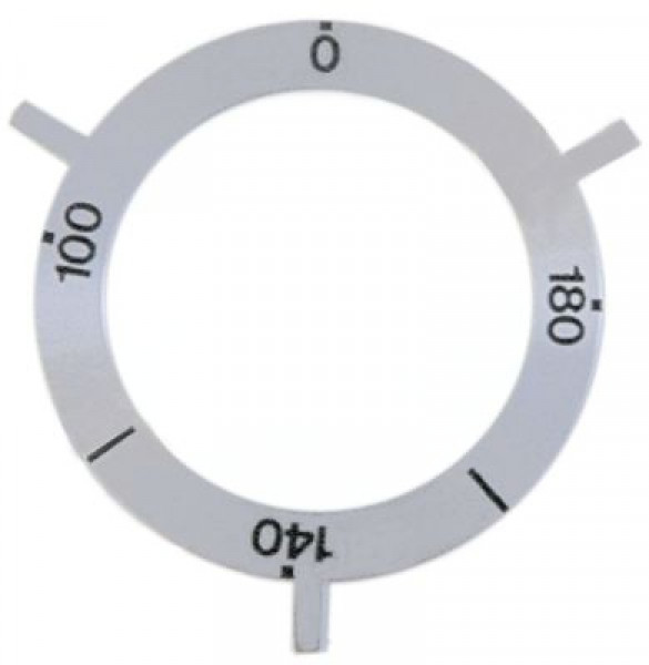 Маркировка регулировочной ручки термостат темп. макс. 180°C 100-180°C