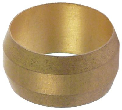 Кольцо врезное  для ø трубы 12 мм латунь Д 6мм подходит для унирсальн. кол-во в уп-вке 1штук