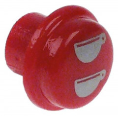 Клавиша пластмасса ø 17мм красн. 2 чашки большие кругл. SANREMO