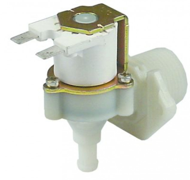 Клапан электромагнитный одинарн. углов. пластмасса вход 3/4" 230 В перем. тока RPE вход 10-12л/мин