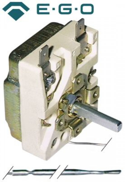 Термостат темп. макс. 265°C 1-полярн. 1NO 15А ø датчик 3мм Д датчик 219мм
