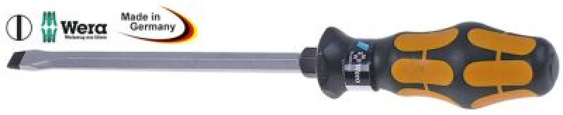 Отвёртка шлицевая силовая шлиц общая длина 317мм размер 2,0x12,0 мм длина лезвия 200мм