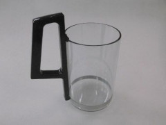 CARAFFA LATTE CON CONFORMATORE INOX altezza contenitore 158 mm