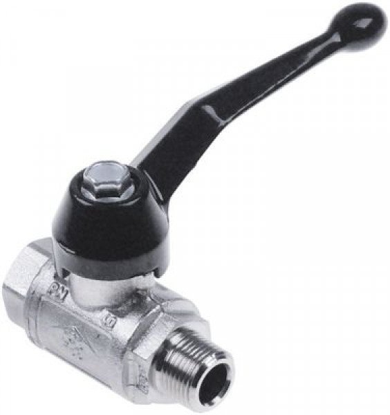 Кран шаровой присоединение 3/8″ внутр. резьба - 3/8″ внешн. резьба