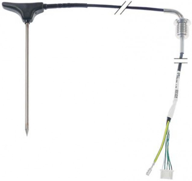 Датчик температурный погружной для измерения температуры в толще продукта термоэлемент K (NiCr-Ni) кабель PTFE