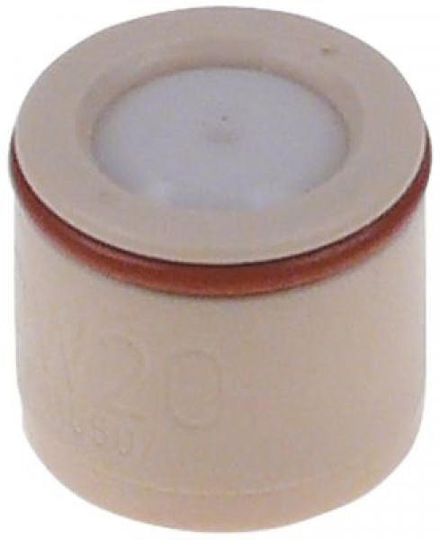 Клапан вентиляции пластмасса ø 20мм Д 18мм ø отверстия 2мм для пароконвектоматов