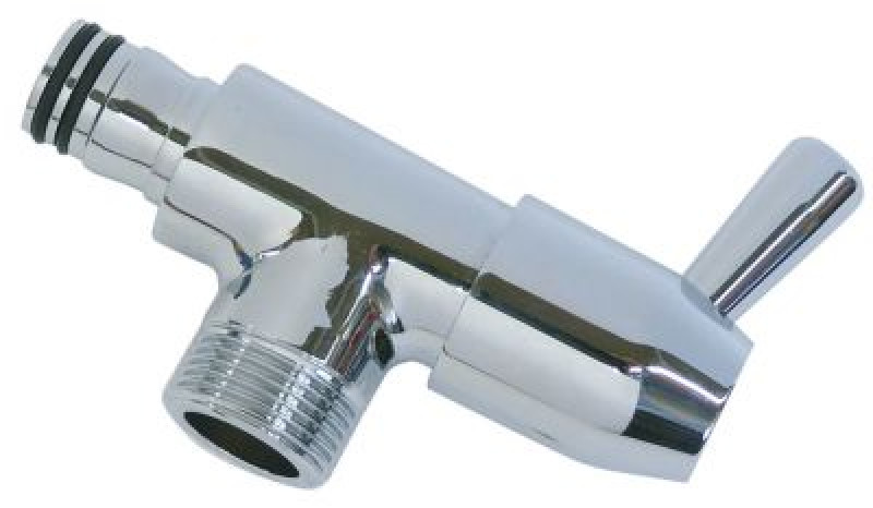 Клапан-переключатель хромированн. внутр.ø 18мм с уплотнительным кольцом круглого сечения