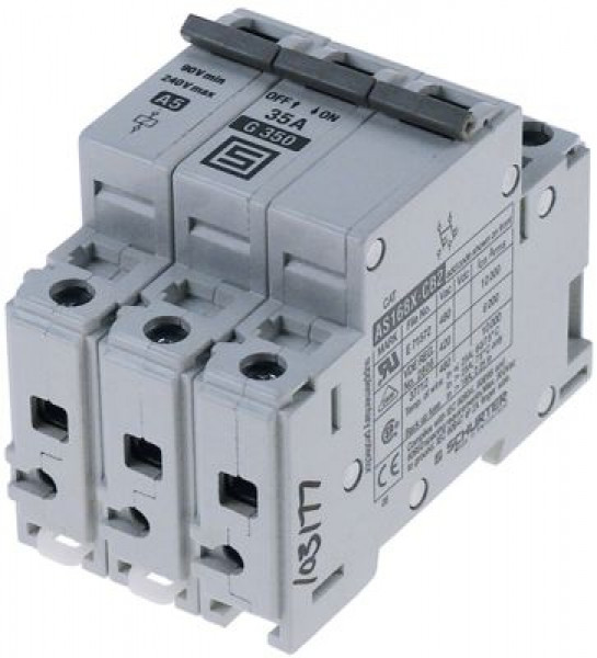 Автомат линейный защитный  3-полярн. ток отключения 35А