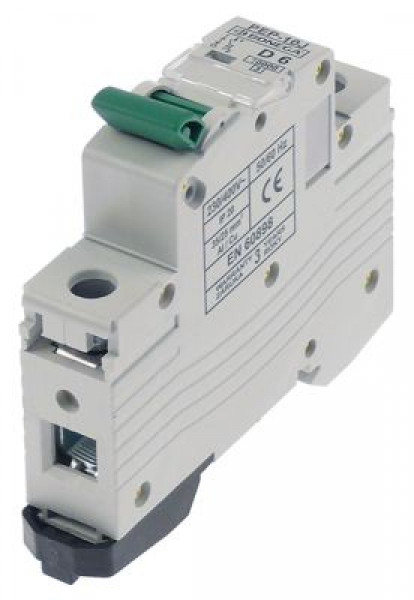 Автомат линейный защитный  6А номинальное напряжение 230/400В