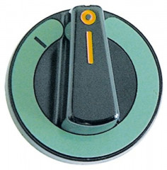 Рукоятка регулировочная переключатель 0-1 ø 60мм ø ось 6x4,6мм срез сверху чёрн.