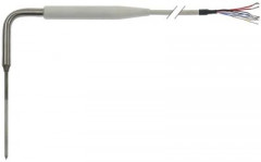 Датчик температурный погружной для измерения температуры в толще продукта Pt1000 кабель PVC датчик -40 до +120°C