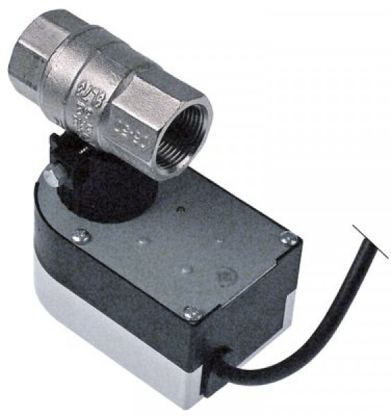 Кран шаровой вход 3/4″ внутр. резьба выход 3/4″ внутр. резьба 230В Д 68мм 50/60Гц