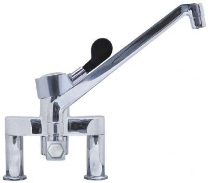 Кран-смеситель однорычажный двухчастный GEV серия GASTROTOP WAVE LINE керамический картридж