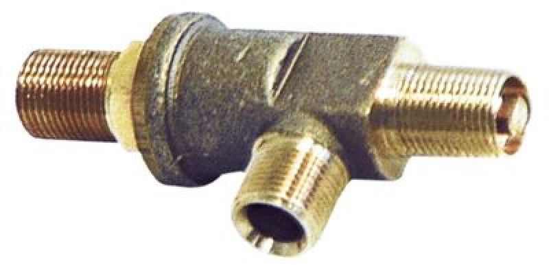 Кран для пара/воды латунь длина оси 6мм вход 3/8" выход 3/8" ось 5x7