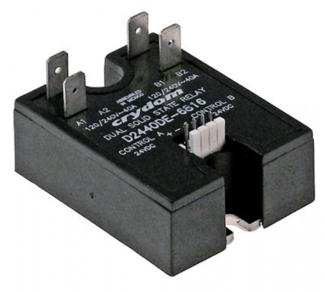 Прибор силовой полупроводниковый фазы 2 40А 120-240В 24VDC тип D2440DE-6816 Д 59мм Ш 46мм
