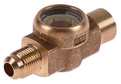 Стекло смотровое присоединение 5/8" UNF (3/8" SAE) внутренняя/внешняя резьба с индикатором