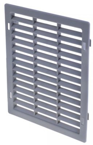 Решётка вентиляционная пластмасса сер. В 195мм Д 230мм