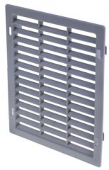 Решётка вентиляционная пластмасса сер. В 195мм Д 230мм