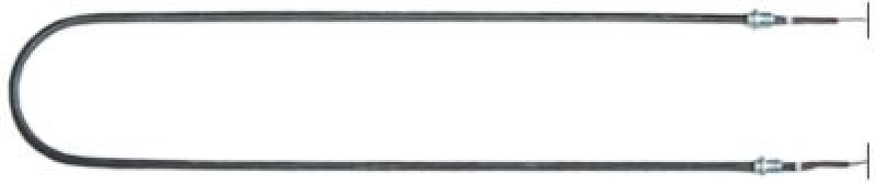 Элемент нагревательный  700Вт 230В Д 580мм крепление с 2-мя отверстиями резьба 1/4"