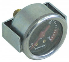 Манометр присоединение сзади резьба 1/8" ø 41мм маркировка 7-8 диапазон давления 0 до 15бар