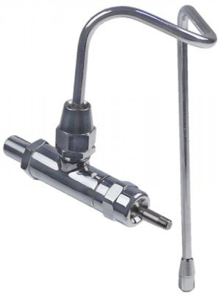 Кран для пара труба ø  8мм хромированная латунь  вход 3/8" монтаж. поз-ция слева длина трубы 250мм