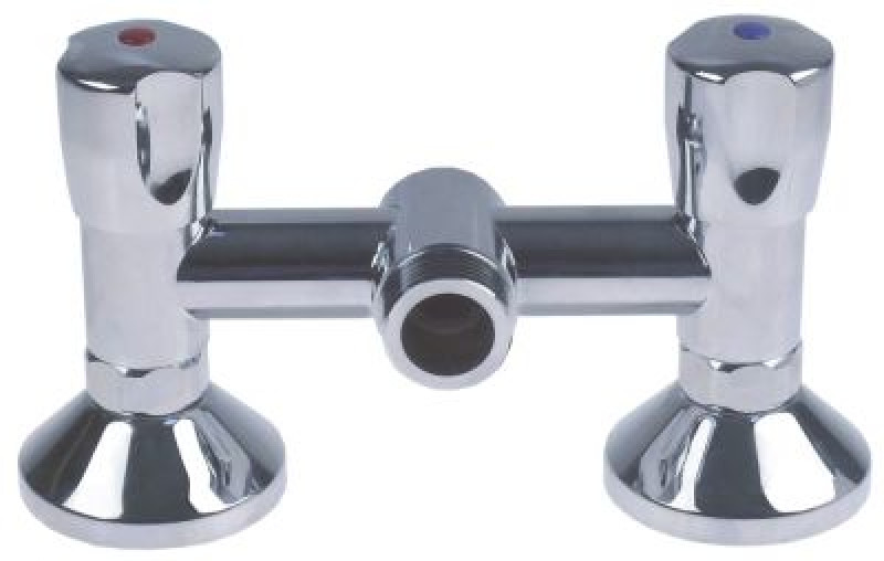 Кран-смеситель настенный стенка без слива хромированн. 3/4"