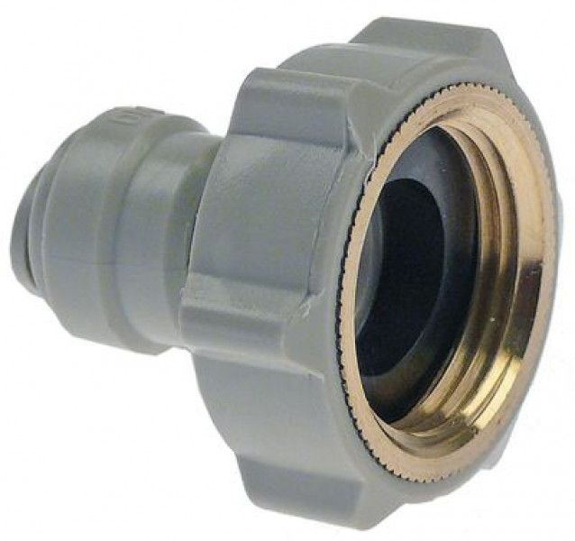 Соединители труб торцевые резьба 3/4" BSP соединение с трубой ø8 мм прямой