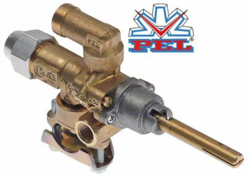 Кран газовый тип 21S/O МЖ 0мм вход для газа фланец трубы ø21 мм