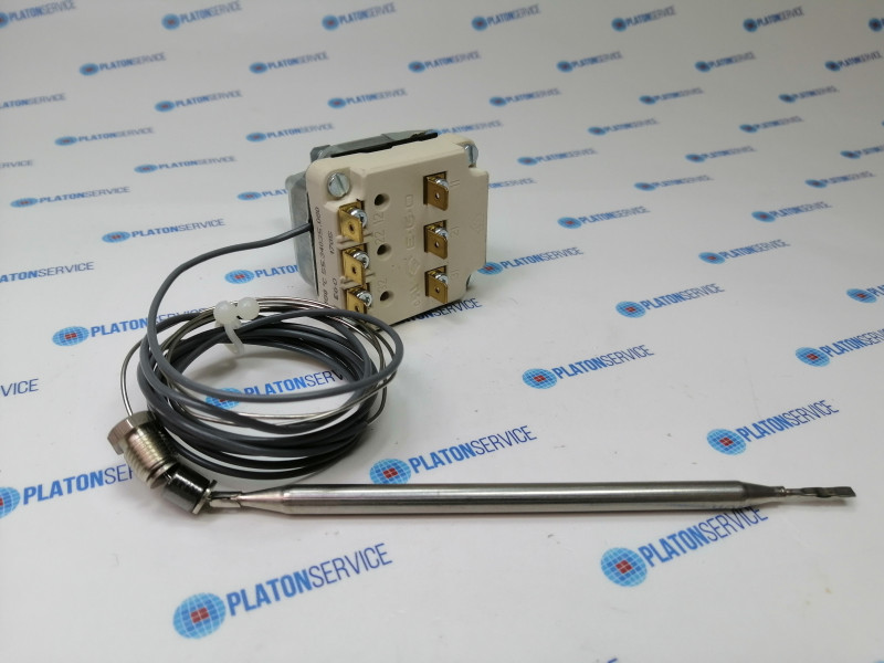 Термостат темп. макс. 180°C 3-полярн. 3NO 16А ø датчик 6мм Д датчик 133мм