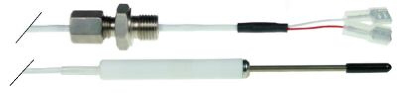 Датчик температурный погружной для измерения температуры в толще продукта Pt100 кабель PVC датчик -100 до +450°C