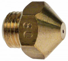 Жиклёр газовый резьба M9x1 ширина зева ключа 12 ø отверстия 8мм  конусообразн.