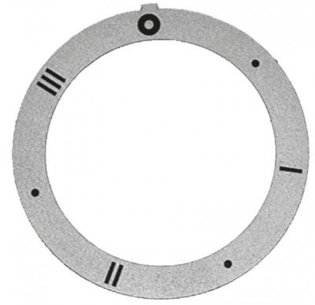 Маркировка регулировочной ручки переключатель 7ми-шагов.  -°C внутр.ø 455мм