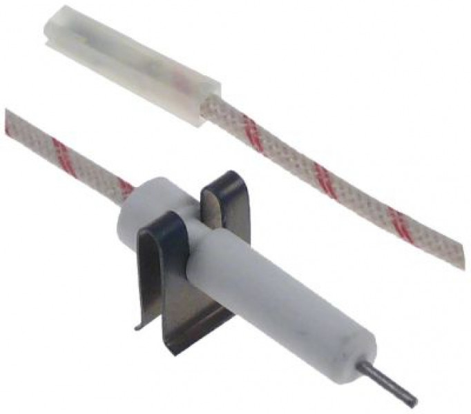 Электрод зажигания Д1  9мм присоединение плоский штекер 6,3 мм