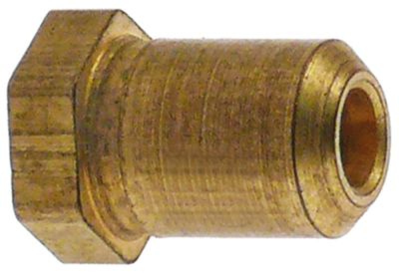 Жиклёр газовый резьба 3/8" UNF ширина зева ключа 13 ø отверстия 25мм ø 11мм