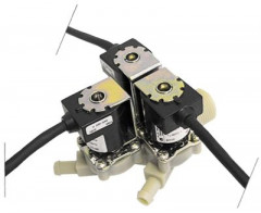 Клапан электромагнитный тройн. прямой пластмасса длина провода 2000мм темп. макс. 90°C вход 3/4&quot;